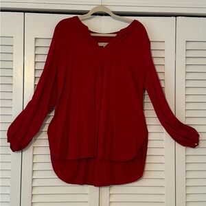 Loft Tunic Women’s Top Red XL